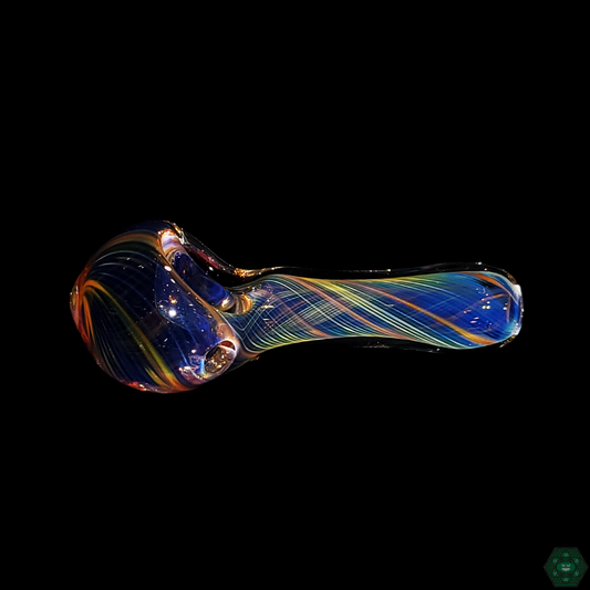 STF Glass Fumed Spoons - High-Quality Glass Pipes with Unique Fumed Patterns.
