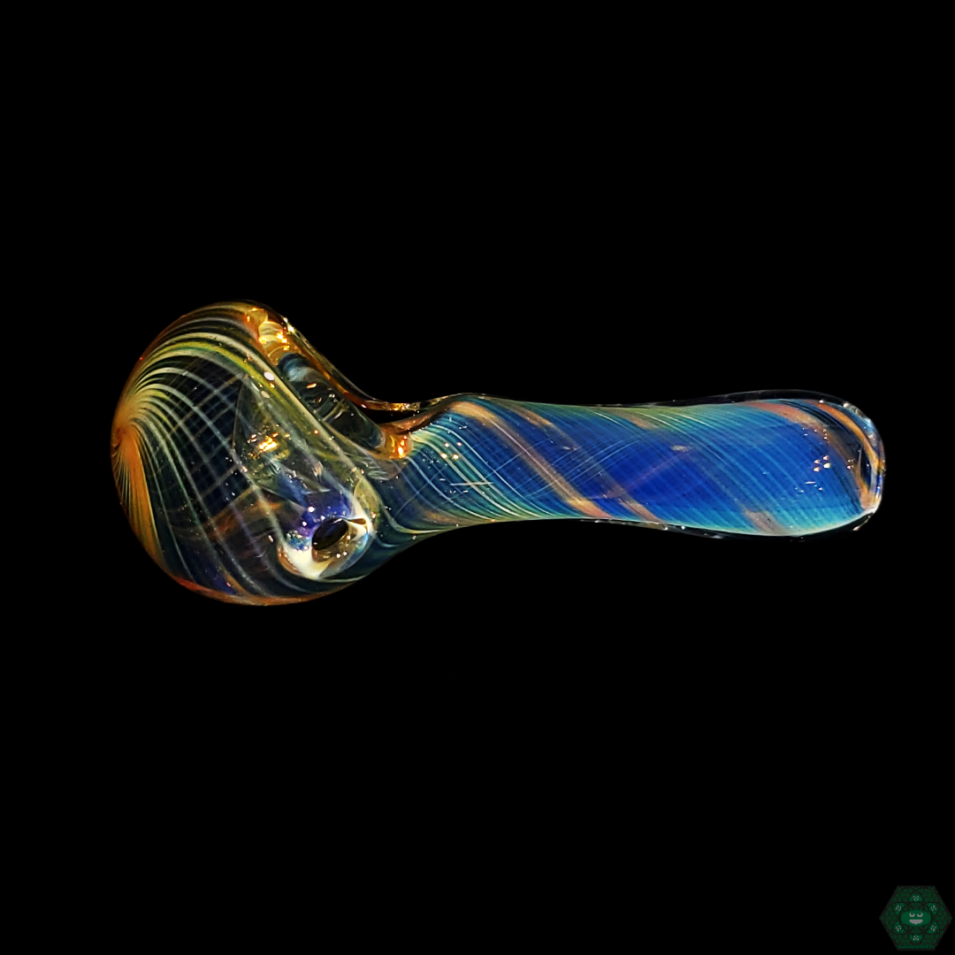 STF Glass Fumed Spoons - A Work of Art for Your Smoking Collection with Unique Fumed Patterns and Smooth Draws.
