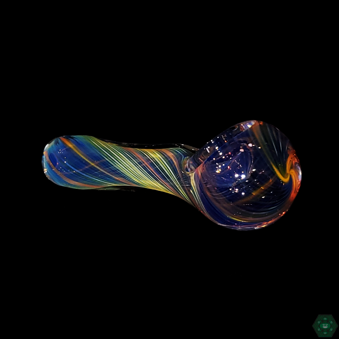 STF Glass Fumed Spoons - Featuring Intricate, Colorful Patterns Thanks to Their Fumed Glass Construction.