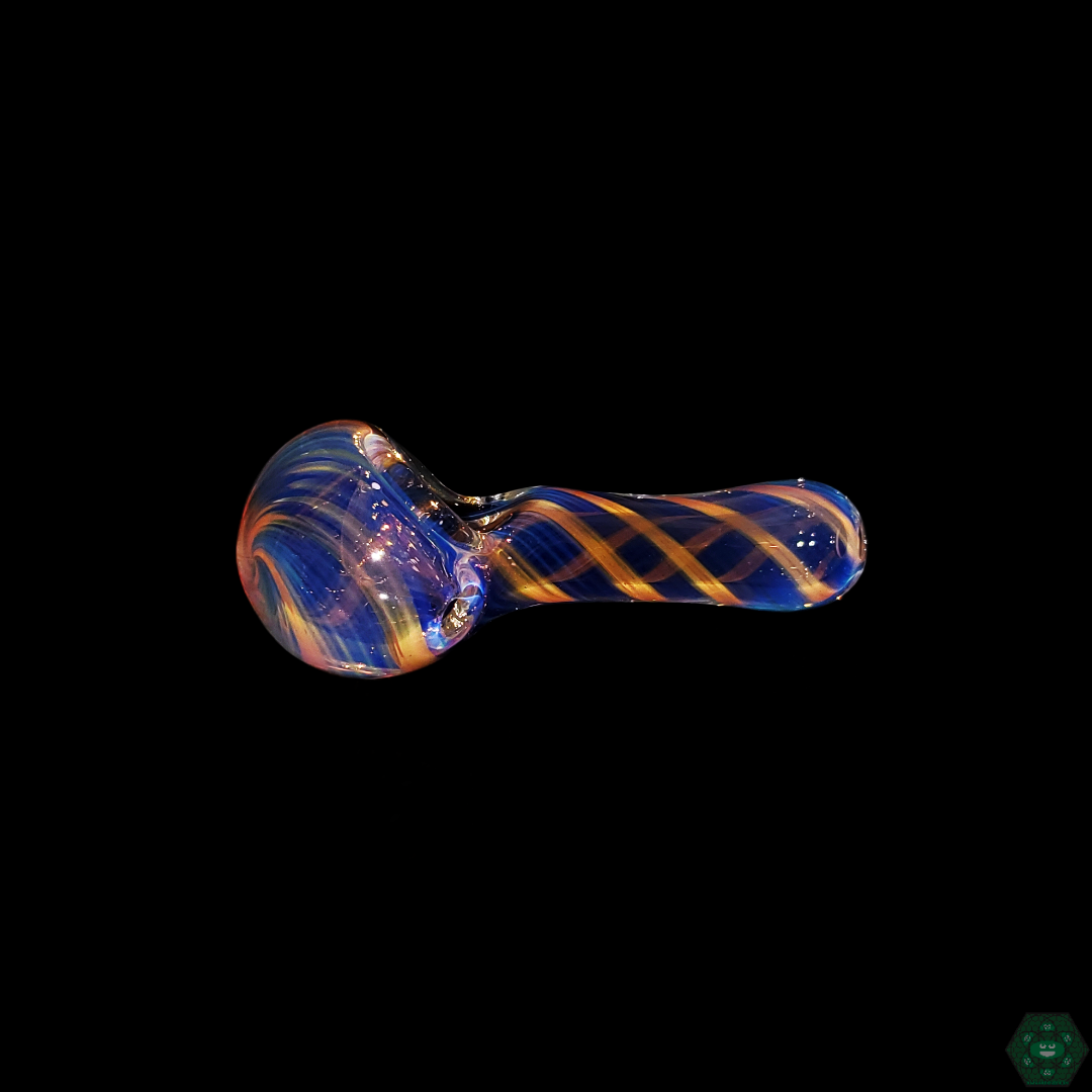STF Glass Fumed Spoons - Handcrafted Glass Pipes with Unique Fumed Patterns and Smooth Draws for an Enjoyable Smoking Experience.