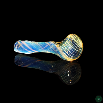 STF Glass Fumed Spoons - Handcrafted Glass Pipes with Unique Fumed Patterns for Smooth Draws and an Enjoyable Smoking Experience.