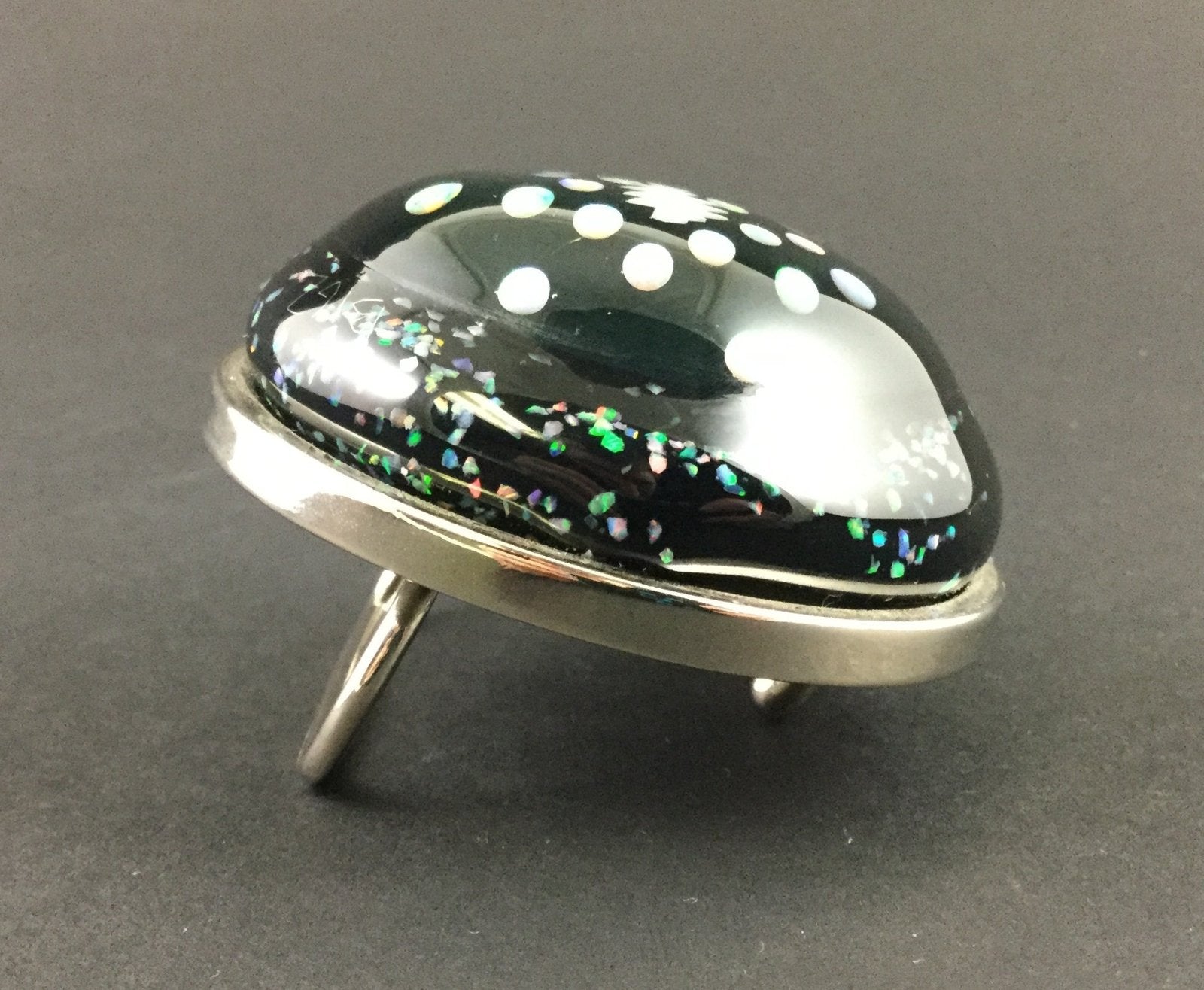 Sandblasted Glass Belt Buckle - Big Z. Unique design, a statement piece that combines craftsmanship and wearable art.
