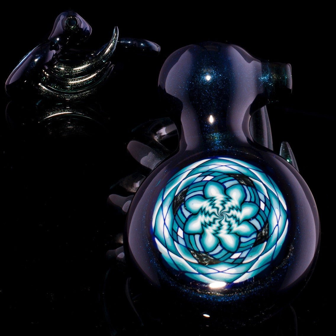 Adam Reetz Sherlock | Premium Glass Pipe with Artistic Flair and Comfortable Grip for Smoking

