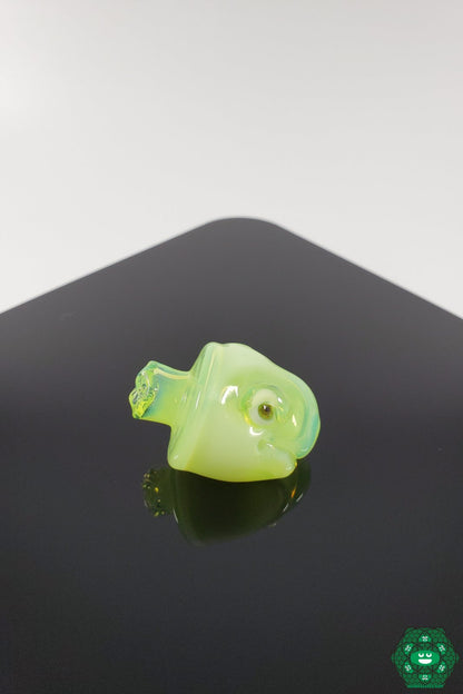  Elegant A.H. Glass Mini Tube in White Green, a standout addition to any collection.