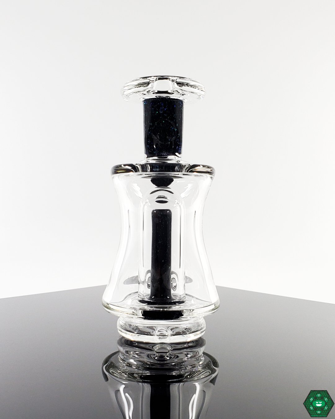 AJ Surf City Clear Worked Neck Perc | Durable Glass Puffco Attachment for Smooth and Flavorful Dabs

