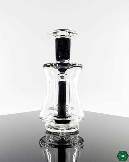 AJ Surf City Clear Worked Neck Perc | Durable Glass Puffco Attachment for Smooth and Flavorful Dabs

