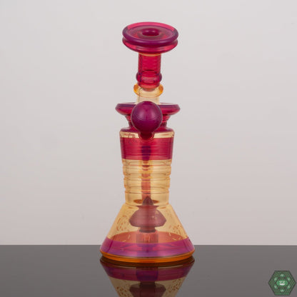 Alex Inwood Glass Mini Tube | 10mm Rig Perfect for Daily Use with Artful Aesthetic and Smooth Functionality

