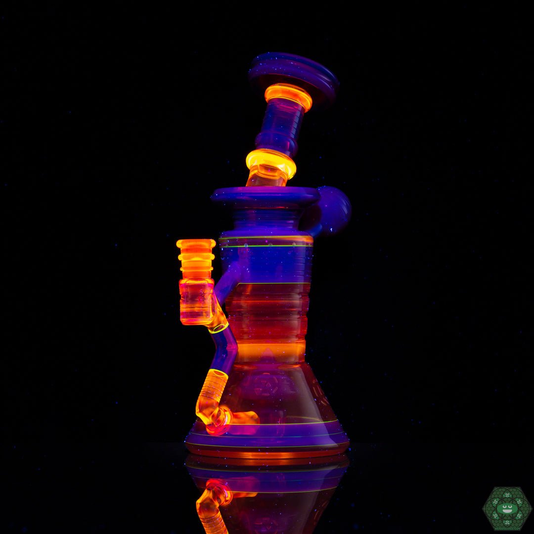 Alex Inwood Glass Mini Tube | 10mm Rig with Unique Accents and Intricate Details for a Stylish Glass Collection

