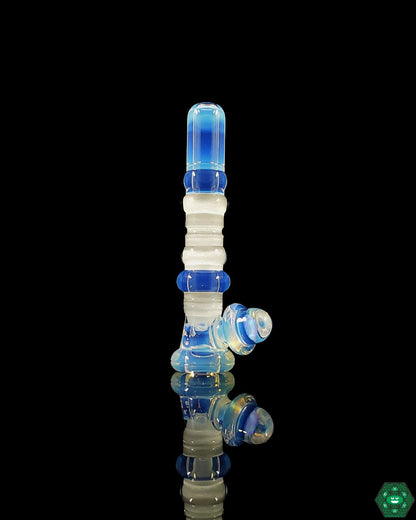 Alex Inwood Onie #13 | Unique Glass Chillum for Dry Herbs, Compact Design for Smooth Smoking

