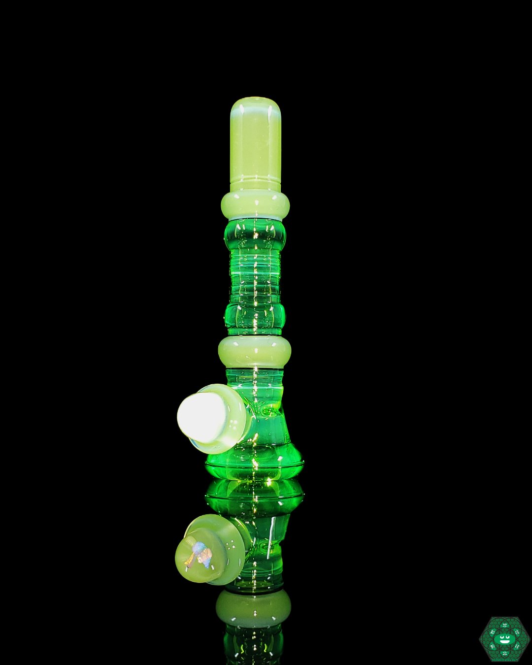 Alex Inwood Onie #6 | Artistic UV Glass Chillum for Enhanced Smoking Experience and Unique Aesthetic

