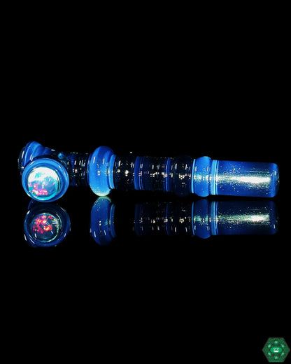 Alex Inwood Onie #7 | 4-Inch UV Glass Chillum with Built-In Screen and Millie Design for Enhanced Smoking

