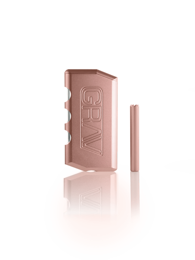 All-in-One Smoking System: The GRAV® Dugout combines cannabis storage and a one-hitter in a single, convenient package for on-the-go use.


