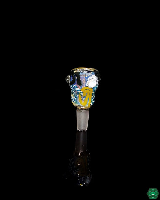 American Double Blown 14mm Slide | Stylish Swirl Design for Unique Setups and Vibrant, Eye-Catching Looks

