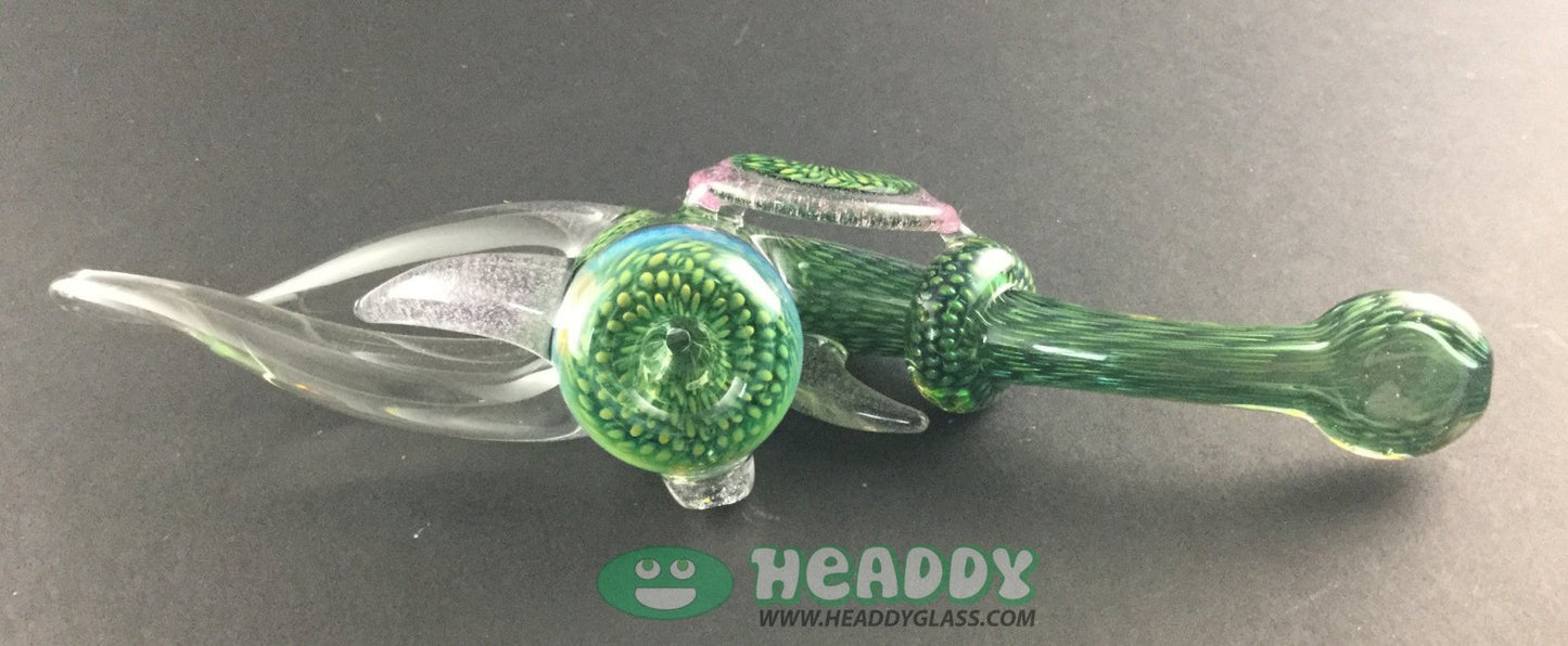 Antony Rigles x Firekist Sherlock | Signed and Dated Custom Glass Pipe, A True Collector's Item

