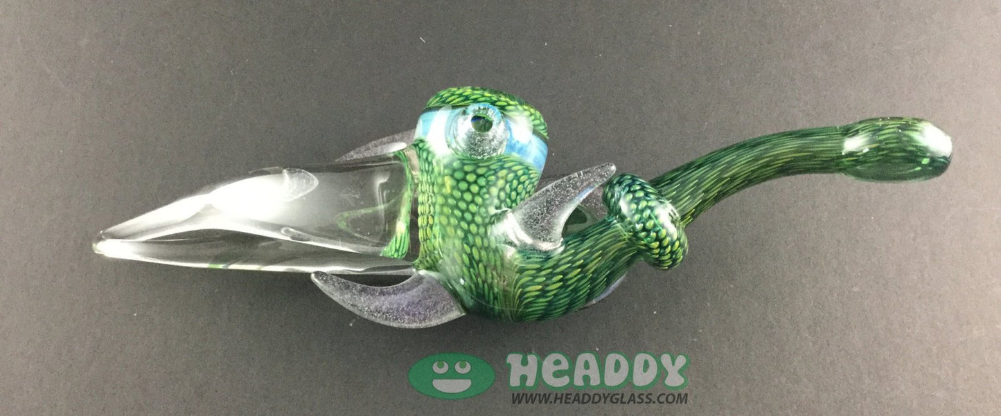 Antony Rigles x Firekist Sherlock | Custom Glass Pipe with Vibrant Colors and Intricate Craftsmanship

