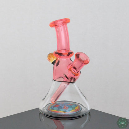  Artistic Brian Jacobson Mini Glass Tube, a handcrafted collector’s piece with a 10mm female joint.