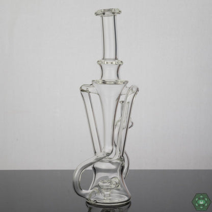 Artistic Glass Dab Rig: This Prophecy Glass Recycler is a beautifully designed piece, combining functionality with artistic flair.