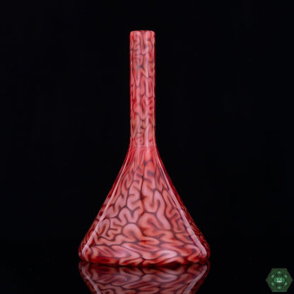 Artistic Glass Dewar Tube: The Red Brain Tech Dewar Tube by Algae Glass is a functional piece of art, combining intricate design with high performance.