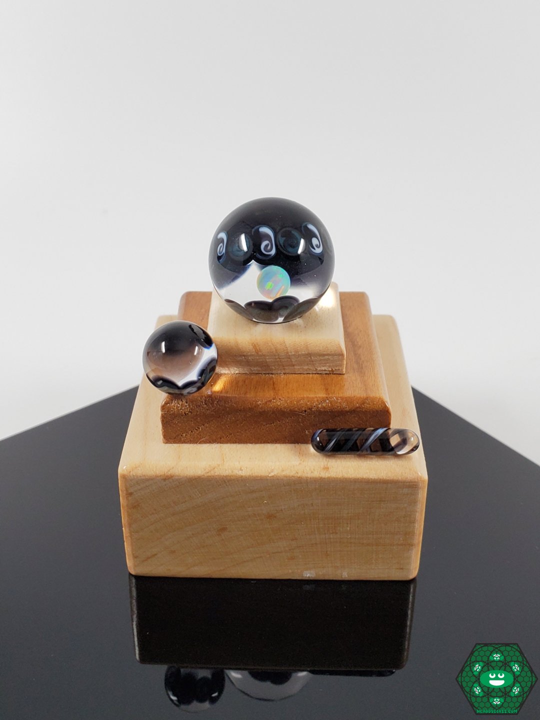 ATH Glass Dabbing Set | Encased Opal Marble, Terp Valve, and Pill for Superior Dabbing and Flavor Enhancement

