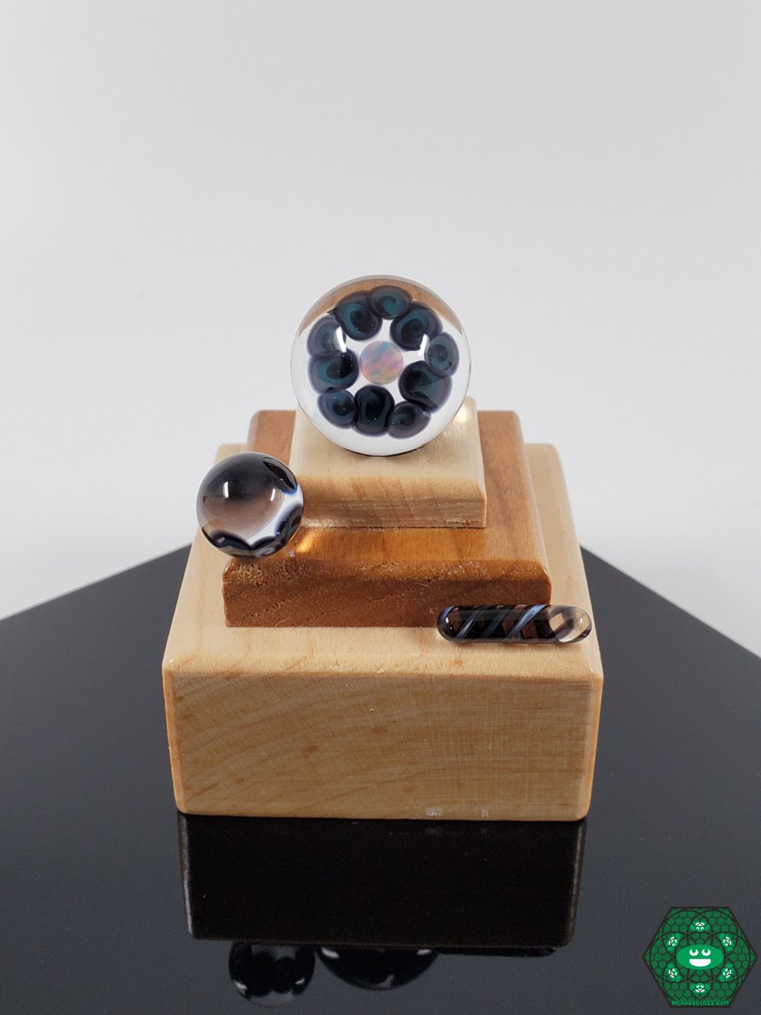 ATH Glass Opal Slurper Set | Ideal for Quartz Nails, Featuring Opal Marbles and Terp Valve for Clean Hits

