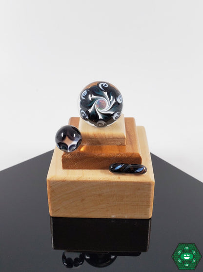 ATH Glass Opal Slurper Set | Stunning Encased Opal Marbles for a Premium and Beautiful Dabbing Experience

