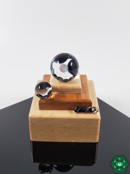 ATH Glass Premium Opal Dabbing Marble Set | Enhances Dabbing with Terp Valve, Terp Pill, and Encased Opal Design

