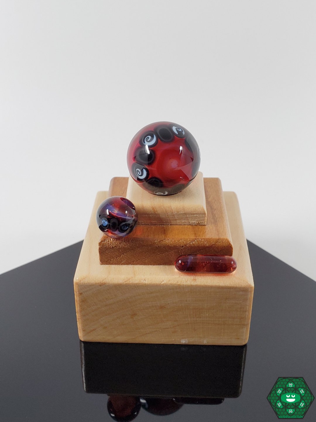 ATH Glass Twisted Slurper Set | Dual-Tone Colors and Marble for Enhanced Dabbing Experience

