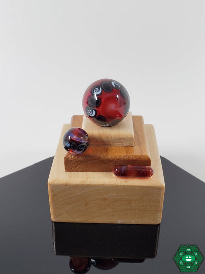 ATH Glass Twisted Slurper Set | Dual-Tone Colors and Marble for Enhanced Dabbing Experience

