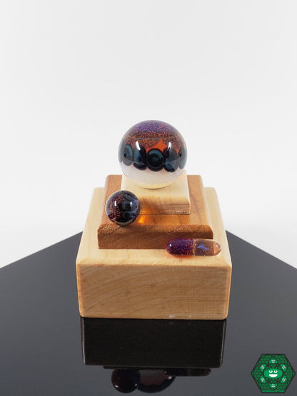 ATH Glass Twisted Slurper Set | Quartz Nail Fit with Terp Valve and Marble for Vapor Enhancement

