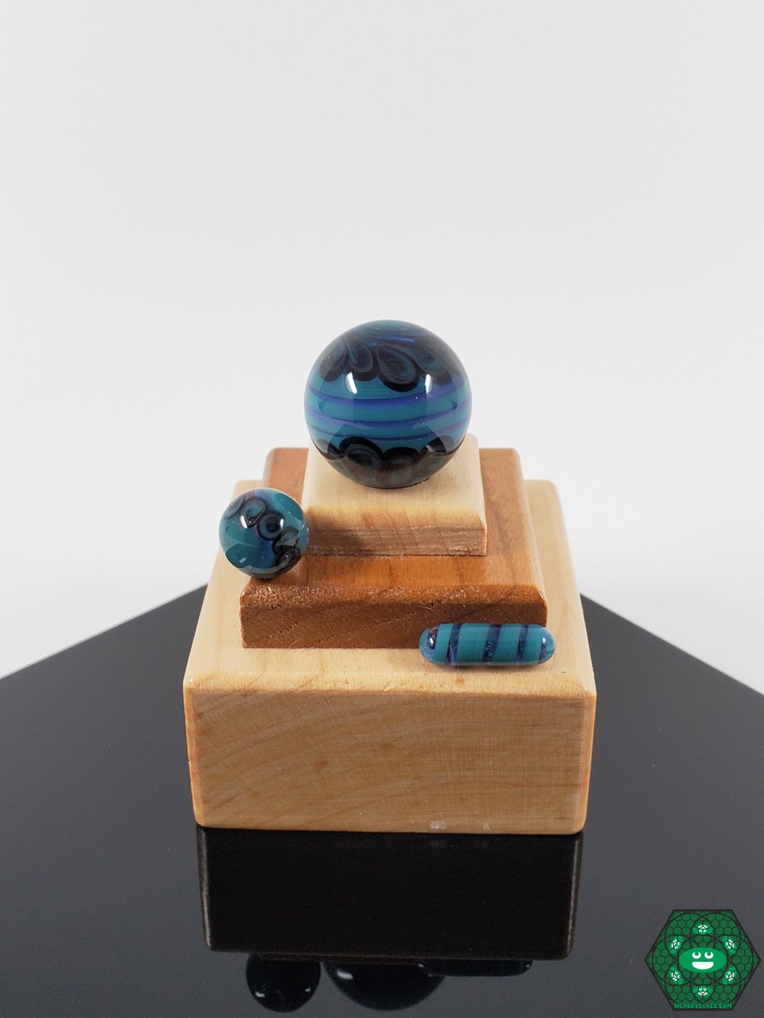 ATH Glass Twisted Slurper Set | Terp Valve, Marble, and Efficient Vapor Control for Smooth Dabbing

