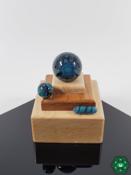 ATH Glass Twisted Slurper Set | Vivid Dual-Tone Colors with Precision Fit for 20-25mm Quartz Nails

