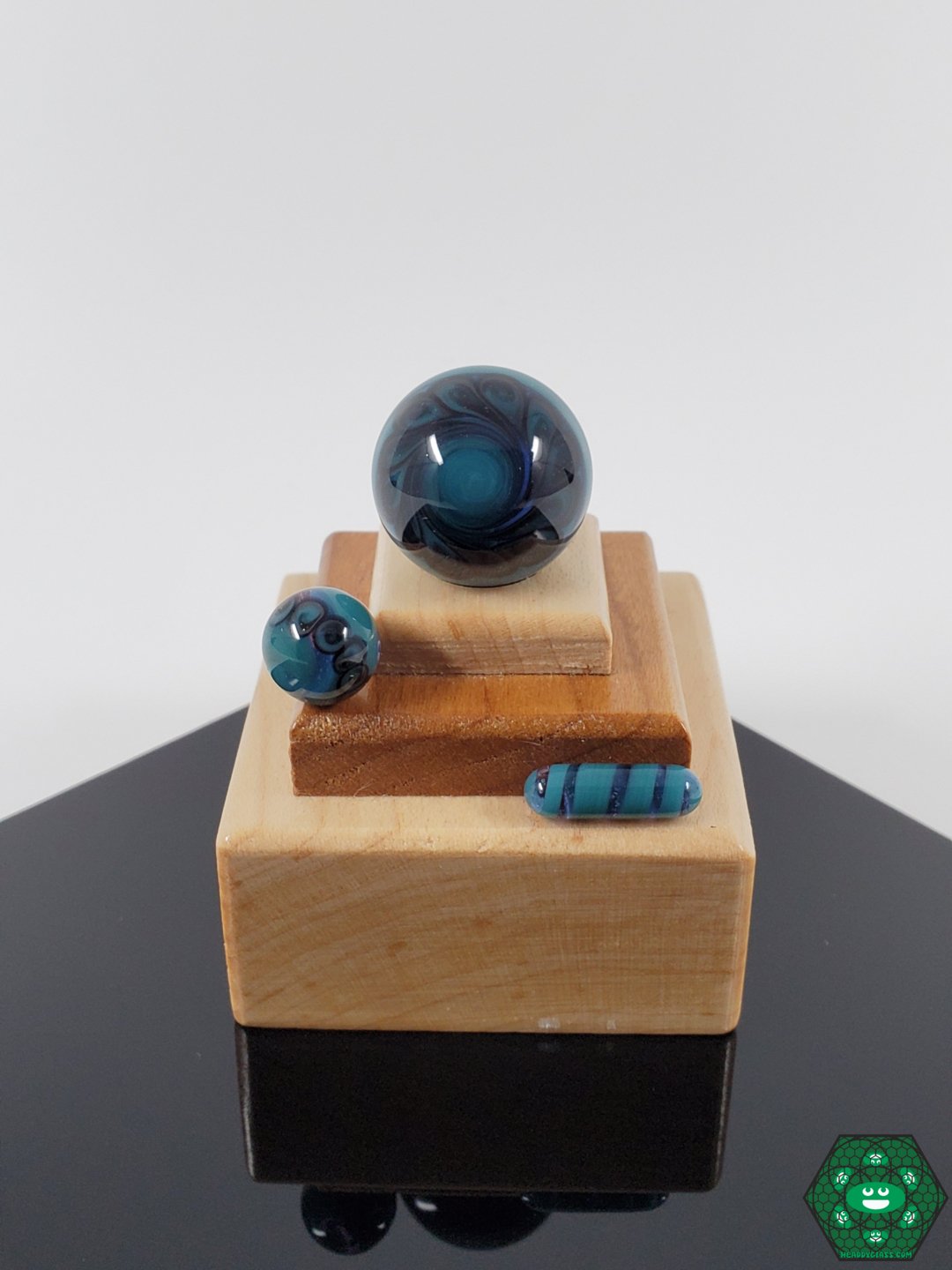 ATH Glass Twisted Slurper Set | Vivid Dual-Tone Design with Marble for Improved Vapor and Flavor

