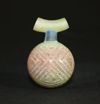 Bearclaw Space Key Pendant - A futuristic glass art pendant for collectors and space enthusiasts.
