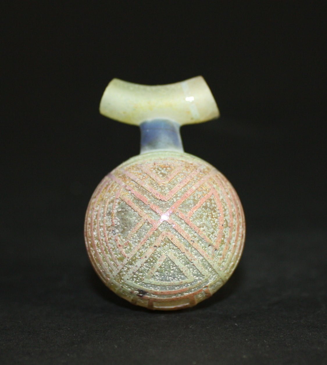 Bearclaw Space Key Pendant - Handcrafted glass jewelry piece with a space-inspired aesthetic.