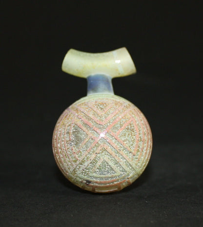 Bearclaw Space Key Pendant - Handcrafted glass jewelry piece with a space-inspired aesthetic.