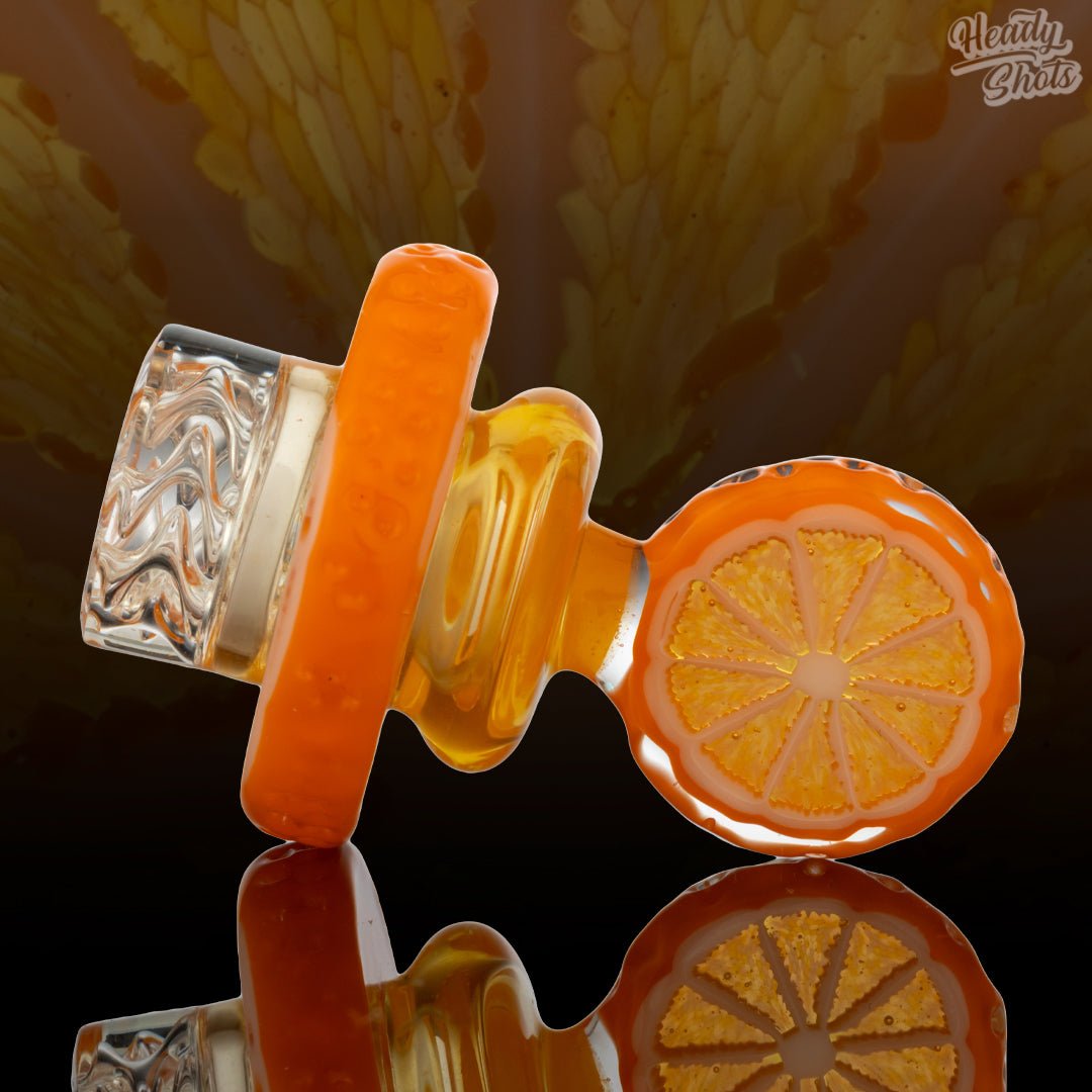 Boro Benjamin x Lyons Spinner Cap | Stylish Borosilicate Glass Carb Cap for Concentrates and Dabbing Rig Enhancement

