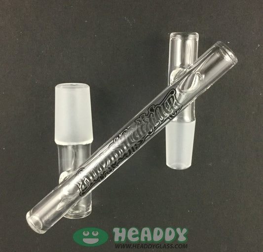 Borosyndicate 18mm Male to 14mm Male Drop Down Adapter | High-Quality Glass for Heat Management and Rig Customization

