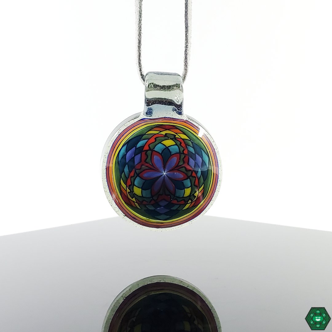 Brian Jacobson Elixir Glass Pendant – Intricate handcrafted glass jewelry with unique artistic design.

