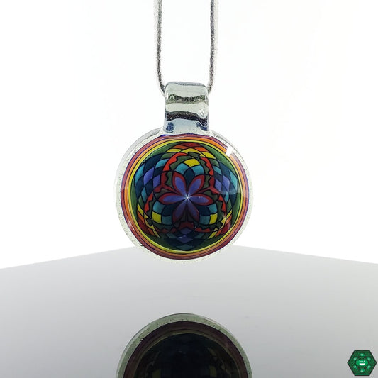 Brian Jacobson Elixir Glass Pendant – Intricate handcrafted glass jewelry with unique artistic design.

