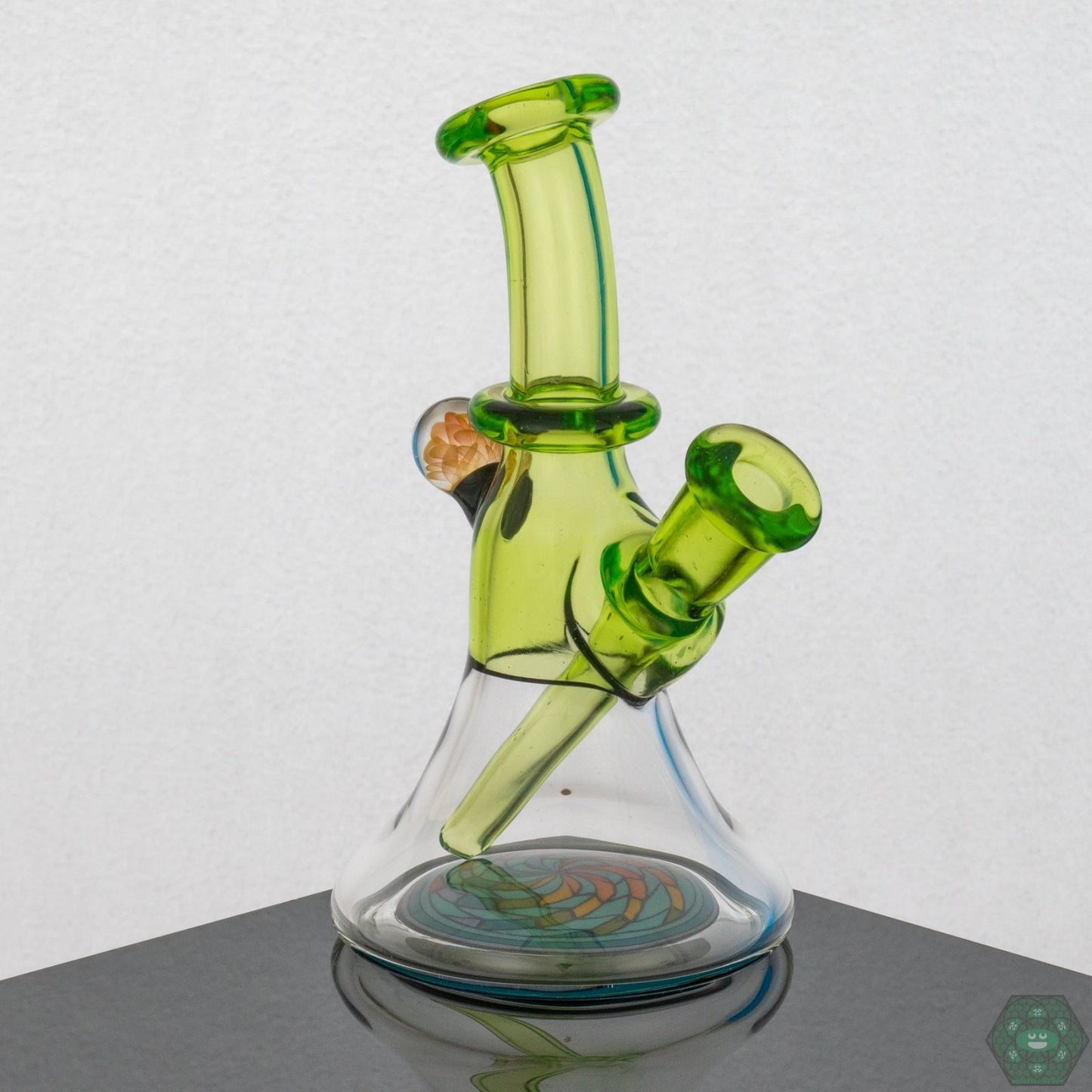 Brian Jacobson Mini Glass Tube in Haterade color with a 10mm female joint, crafted for smooth hits.