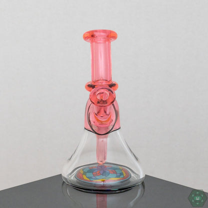 Brian Jacobson Mini Water Tube in plasma glass design, an exquisite artistic piece for glass collectors