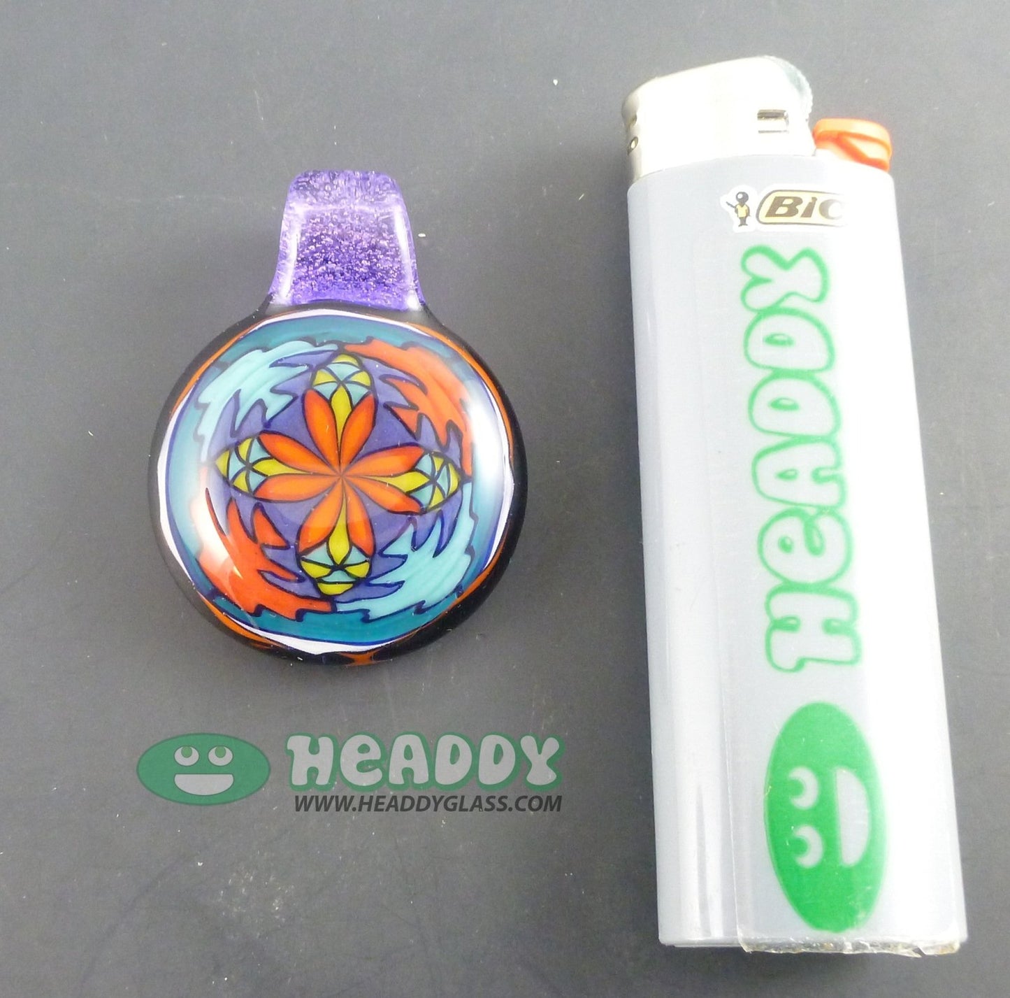 Brian Jacobson Pendant #2, a handmade glass jewelry collectible with a stunning artistic touch.