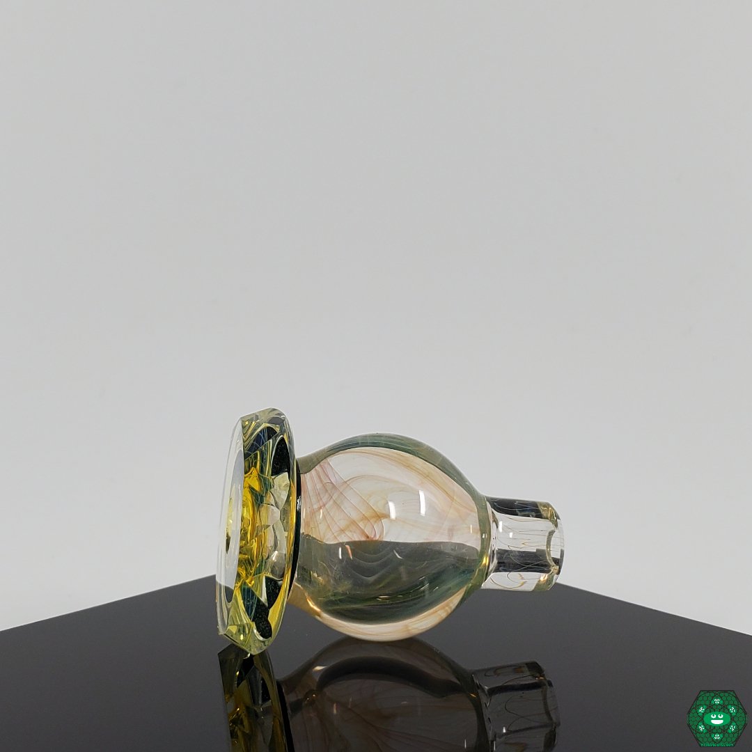 Brick Glass Bubble Cap, an essential dab rig accessory for efficient heat distribution and airflow.