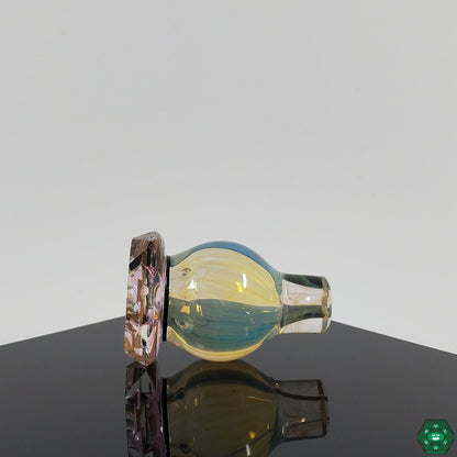  Brick Glass Bubble Cap, compatible with quartz bangers for smooth, controlled vaporization.