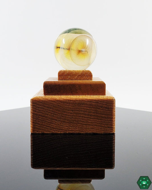 Brick Glass Fumed Marbles, vibrant handcrafted glass accessories with stunning color shifts.