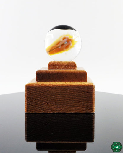 Unique Brick Glass Fumed Marbles, perfect for glass art decoration and creative projects