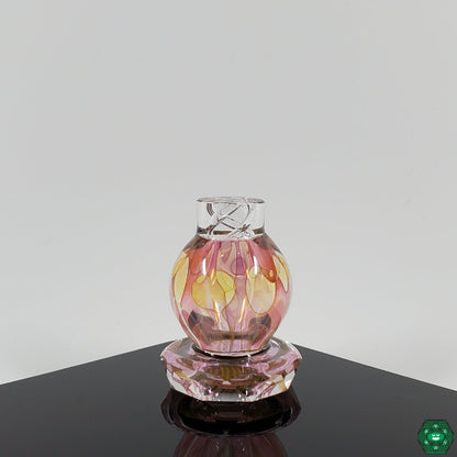 Brick Glass X Worm Glass Spinner Cap, a high-quality dabbing accessory for enhanced airflow and vapor control.