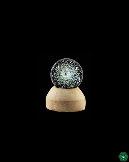 BSG 22mm Dichro Marbles, collectible glass art with brilliant dichroic accents for visual impact and elegance.

