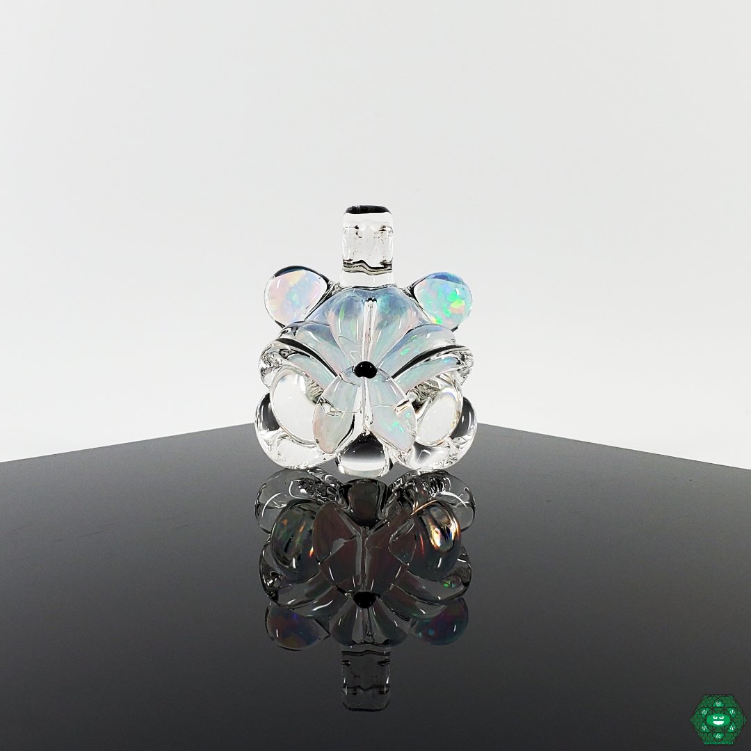 Casto Glass 20mm Opal Pendants: Stunning opal glass jewelry showcasing vibrant color play, perfect for necklaces and accessories.