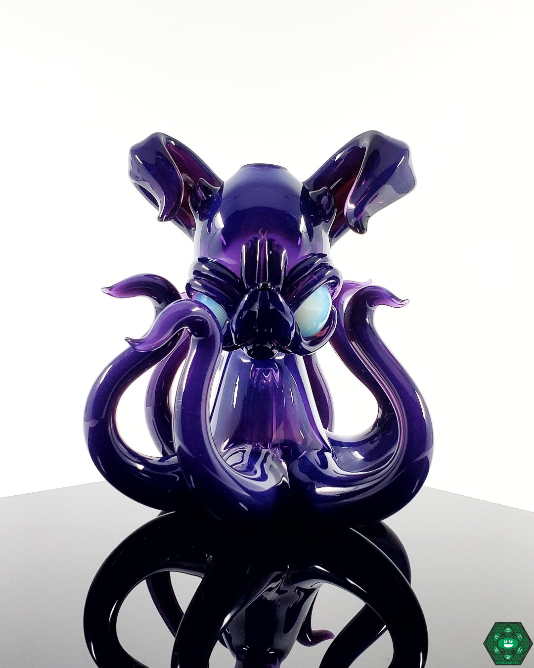 Casto Glass Octo Bunny, a unique 10mm heady glass rig with an animal-inspired design, balancing creative form and smooth functionality, ideal for collectors and enthusiasts seeking a one-of-a-kind addition.